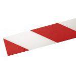 Durable DURALINE Safety Non-Slip Hazard Warning Tape - 50mm x 30m - Red/White 1726132