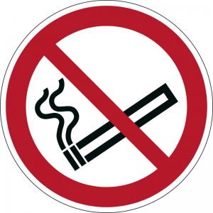 Durable Adhesive ISO No Smoking Prohibition Sign Safety Floor Sticker
