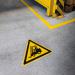 Durable Adhesive ISO Caution Forklifts Sign Safety Floor Sticker - 43cm 