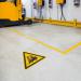 Durable Adhesive ISO Caution Forklifts Sign Safety Floor Sticker - 43cm 