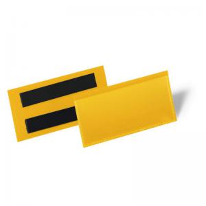 Durable Magnetic Ticket Holder Document Pockets - 50 Pack - 100 x 38mm