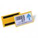 Durable Magnetic Ticket Holder Document Pockets - 50 Pack - 150 x 67mm - Yellow 