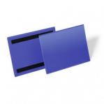 Durable Magnetic Document Sleeve A5 Landscape Dark Blue - Pack of 50 174307