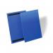 Durable Magnetic Ticket Label Holder Document Pockets - 50 Pack - A4 Blue 174407