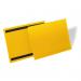 Durable Magnetic Document Sleeve A4 Landscape Yellow Pack of 50