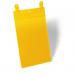 Durable Document Pocket with Straps A4 Portrait Yellow Pack of 50
