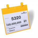 Durable Strap Ticket Holder Document Pocket Landscape - 50 Pack - A4 Yellow 175104