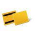 Durable Magnetic Ticket Label Holder Document Pockets - 50 Pack - A6 Yellow 