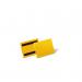 Durable Magnetic Document Sleeve A6 Landscape Yellow Pack of 50