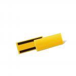 Durable Magnetic Document Pouch 210x74mm Yellow - Pack of 50 175704