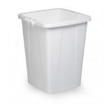 Durable DURABIN 90L Square - Food & Freezer Safe Waste Recycling Bin - White 1800474010