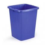 Durable DURABIN 90L Square - Food & Freezer Safe Waste Recycling Bin - Blue 1800474040