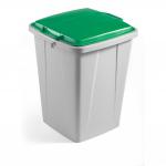 Durable DURABIN 90L Square - Food & Freezer Safe Waste Recycling Bin - Grey 1800474050