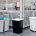 Durable 90L Bin Lid Grey - Square Recycling Bin Lid - Food Safe - DURABIN 1800475050