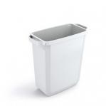 Durable DURABIN 60L Rectangular - Food Safe Waste Recycling Bin - White 1800496010