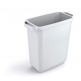 Durable 60L Waste Bin White - Rectangular Recycling Bin - Food Bin - DURABIN 1800496010