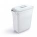 Durable 60L Waste Bin White - Rectangular Recycling Bin - Food Bin - DURABIN 1800496010