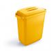 Durable DURABIN 60L Rectangular - Food Safe Waste Recycling Bin - Yellow 