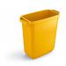 Durable DURABIN 60L Rectangular - Food Safe Waste Recycling Bin - Yellow 1800496030