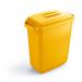 Durable 60L Waste Bin Yellow - Rectangular Recycling Bin - Food Bin - DURABIN 1800496030