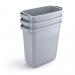 Durable DURABIN 60L Rectangular - Food Safe Waste Recycling Bin - Grey 