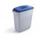 Durable DURABIN 60L Rectangular - Food Safe Waste Recycling Bin - Grey 