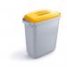 Durable 60L Waste Bin Grey - Rectangular Recycling Bin - Food Bin - DURABIN 1800496050
