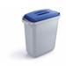 Durable 60L Waste Bin Grey - Rectangular Recycling Bin - Food Bin - DURABIN 1800496050