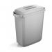 Durable 60L Waste Bin Grey - Rectangular Recycling Bin - Food Bin - DURABIN 1800496050
