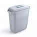 Durable 60L Waste Bin Grey - Rectangular Recycling Bin - Food Bin - DURABIN 1800496050