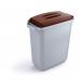 Durable 60L Waste Bin Grey - Rectangular Recycling Bin - Food Bin - DURABIN 1800496050