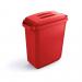 Durable DURABIN 60L Rectangular - Food Safe Waste Recycling Bin - Red 