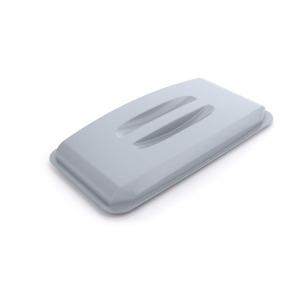 Durable 60L Bin Lid Grey - Rectangular Recycling Bin Lid - Food Safe -