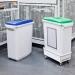 Durable 60L Bin Lid Red - Rectangular Recycling Bin Lid - Food Safe - DURABIN 1800497080