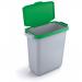 Durable DURABIN 60L Hinged Bin Lid - Strong and Food & Freezer Safe - Green 