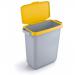 Durable DURABIN 60L Hinged Bin Lid - Strong and Food & Freezer Safe - Yellow 