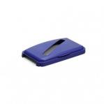 Durable DURABIN 60 Hinged Lid with Slot Cut-Out Blue - Pack of 1 1800502040