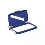 Durable DURABIN 60L Hinged Bin Lid with Slot Cut-Out For Easy Recycling - Blue 1800502040