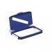 Durable DURABIN 60L Hinged Bin Lid with Slot Cut-Out For Easy Recycling - Blue 