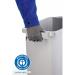 Durable ECO 60L Waste Bin Grey - Strong Rectangular Recycling Bin - DURABIN 1800503050