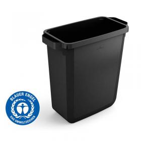 Durable DURABIN ECO 60L Rectangular - Strong Waste Recycling Bin - Black 1800503221