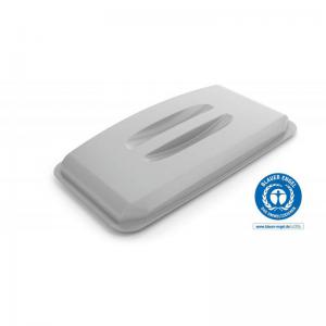 Durable ECO 60L Bin Lid Grey - Recycled Plastic Rectangular Lid -