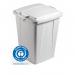 Durable DURABIN 90L ECO Strong Recycled Plastic Waste Recycling Bin - Grey 