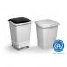 Durable DURABIN 90L ECO Strong Recycled Plastic Waste Recycling Bin - Grey 