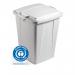 Durable ECO 90L Bin Lid Grey - Recycled Plastic Square Lid - DURABIN 1800506050