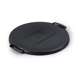 Durable 40L Round Bin Lid Black - Strong Easy Grip Lid - DURABIN 1800520221