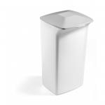 Durable DURABIN 40L Square - Strong Stylish Waste Recycling Bin - White 1800798010