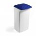 Durable DURABIN 40L Square - Strong Stylish Waste Recycling Bin - White 