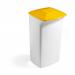 Durable DURABIN 40L Square - Strong Stylish Waste Recycling Bin - White 