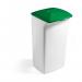 Durable DURABIN 40L Square - Strong Stylish Waste Recycling Bin - White 